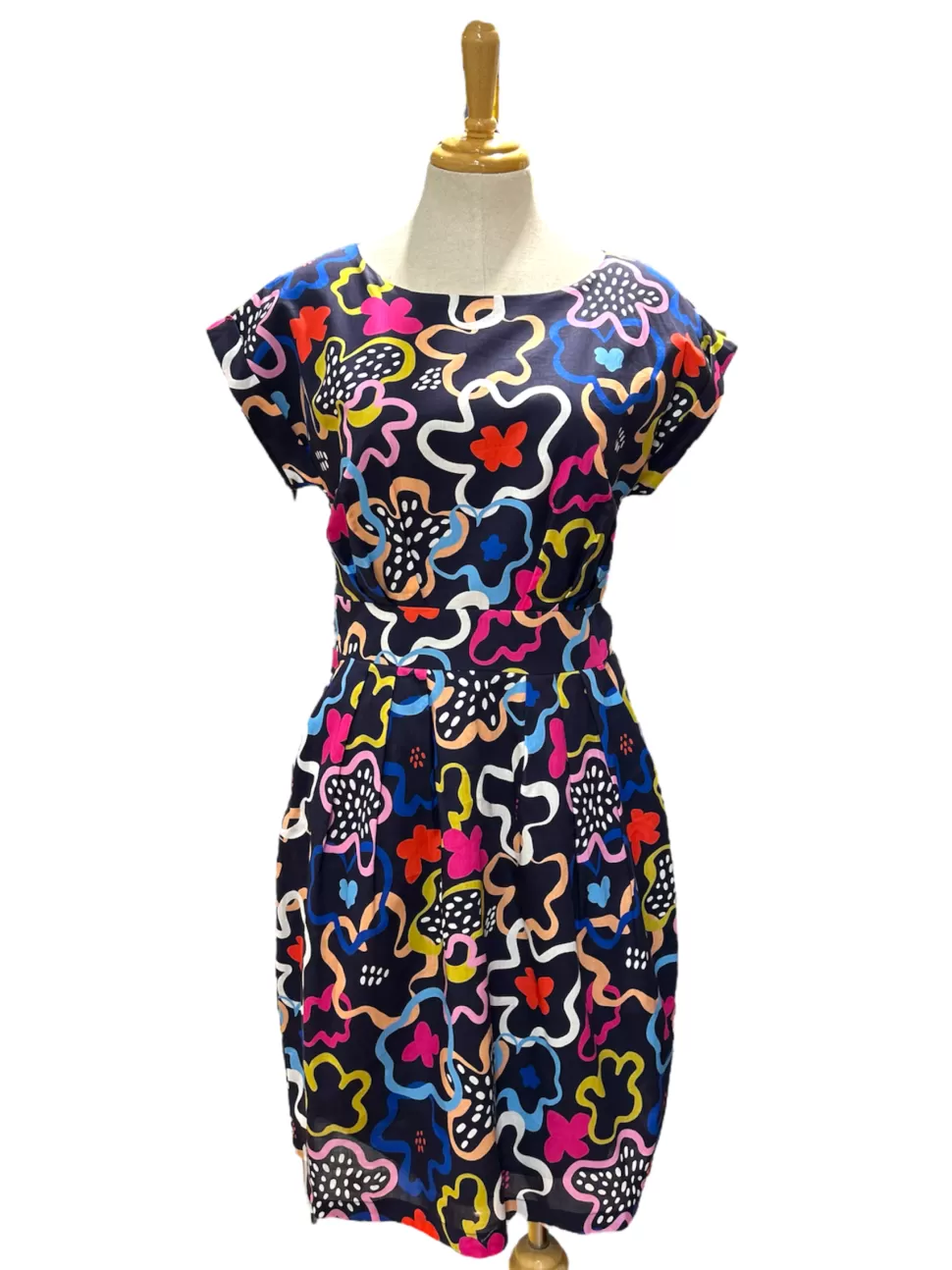 Hot Origami Doll A Walk in the Park Dress - Abstract flower pattern