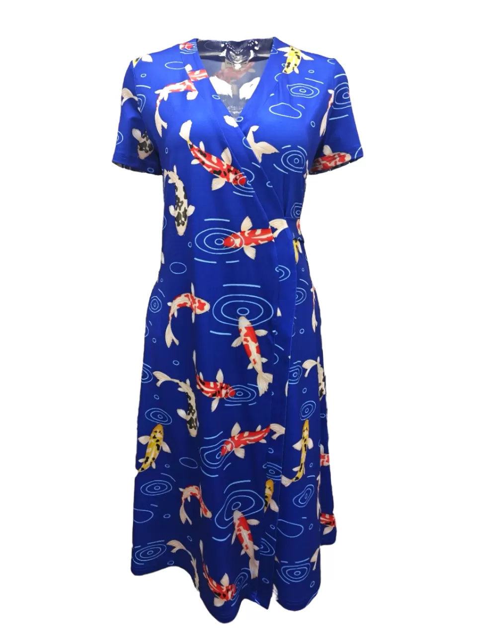 Discount Origami Doll Abigail Wrap Midi Dress - Koi