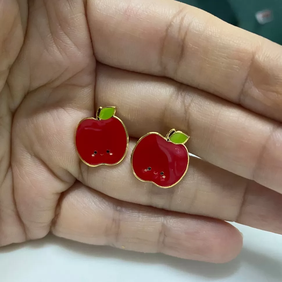 Sale Origami Doll Apple Earring