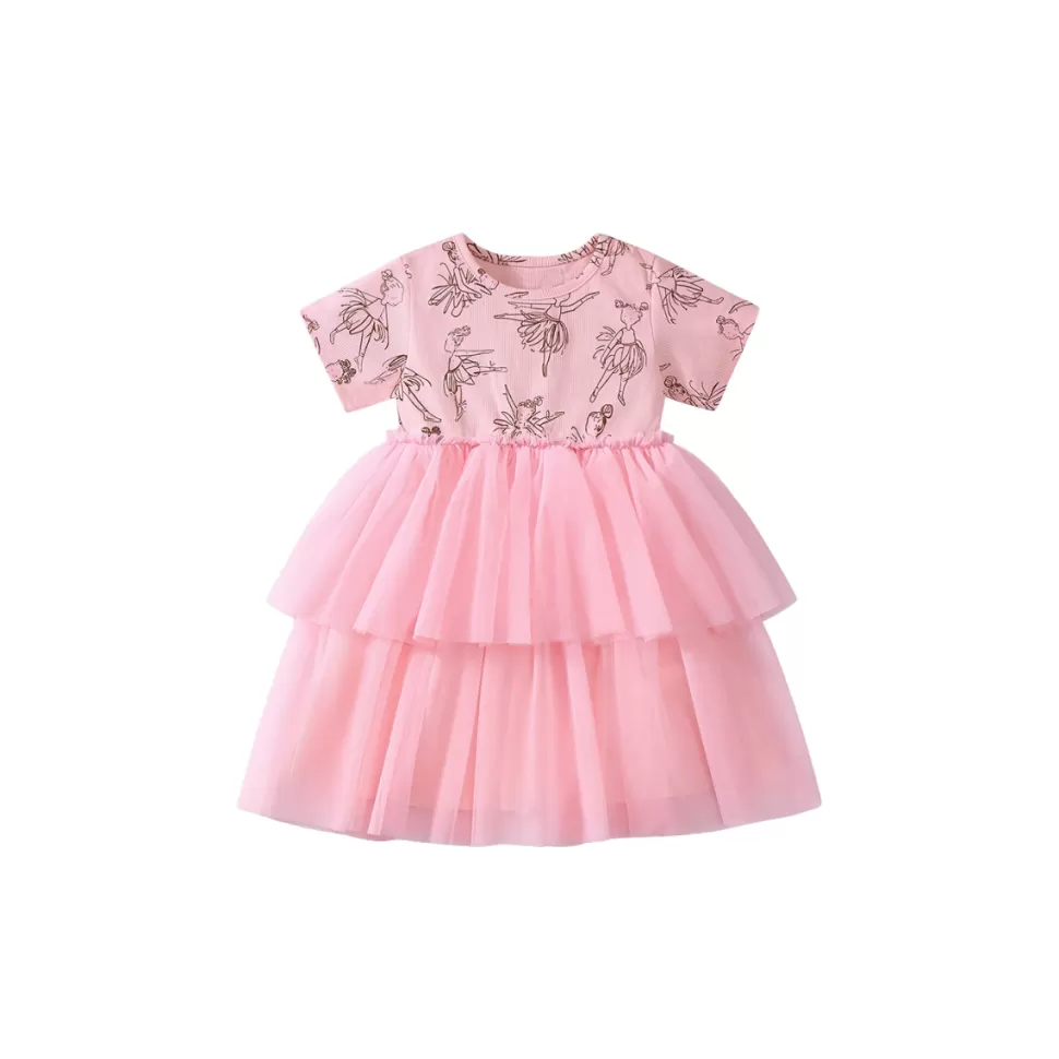 Fashion Origami Doll Ballerina tutu kids Dress