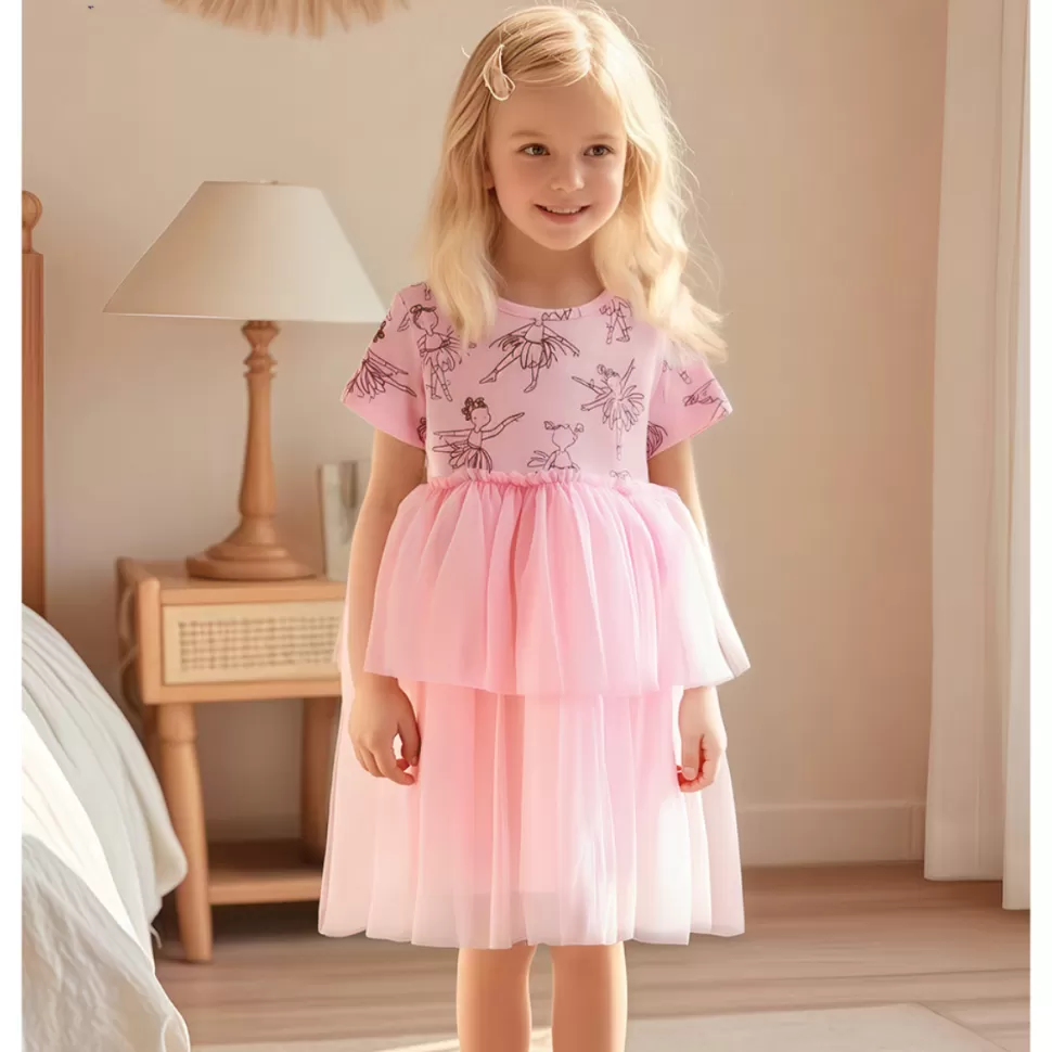 Fashion Origami Doll Ballerina tutu kids Dress