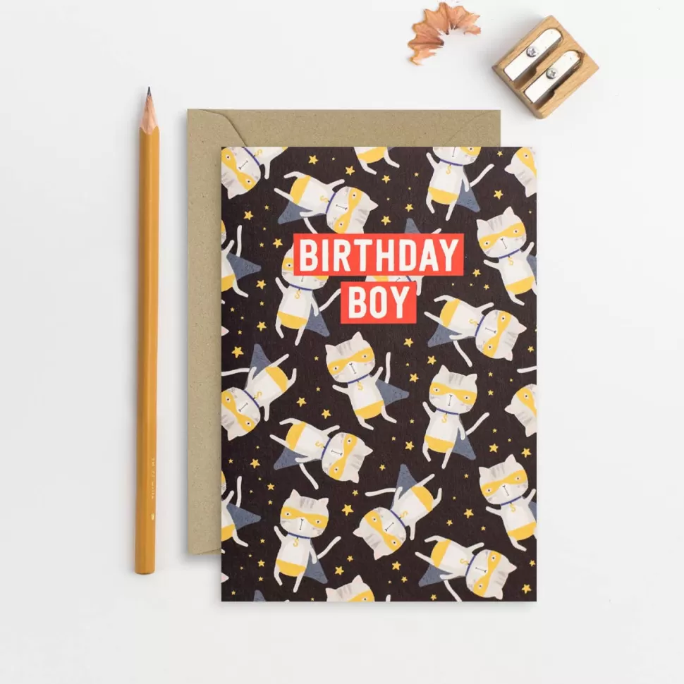 Best Sale Origami Doll Birthday Boy Card | Birthday Card | Superhero Card For Kids