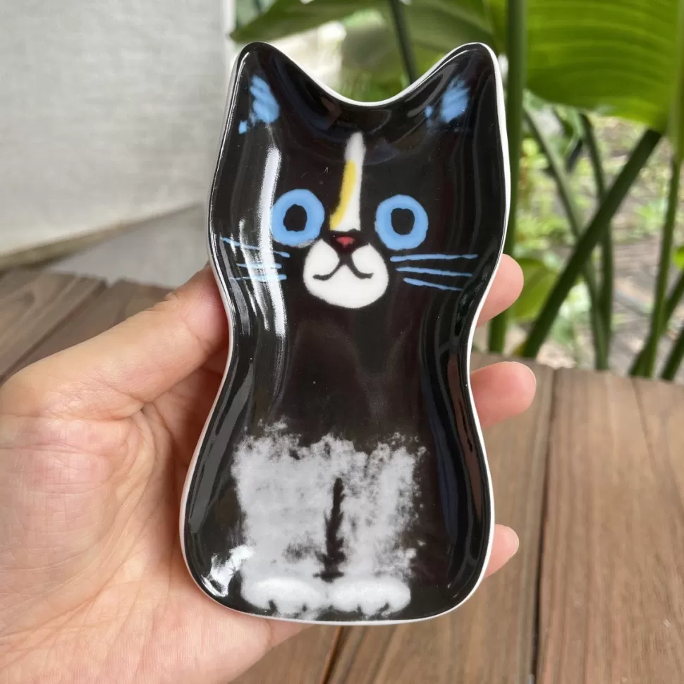 Flash Sale Origami Doll Ceramic jewellery dish - Cats