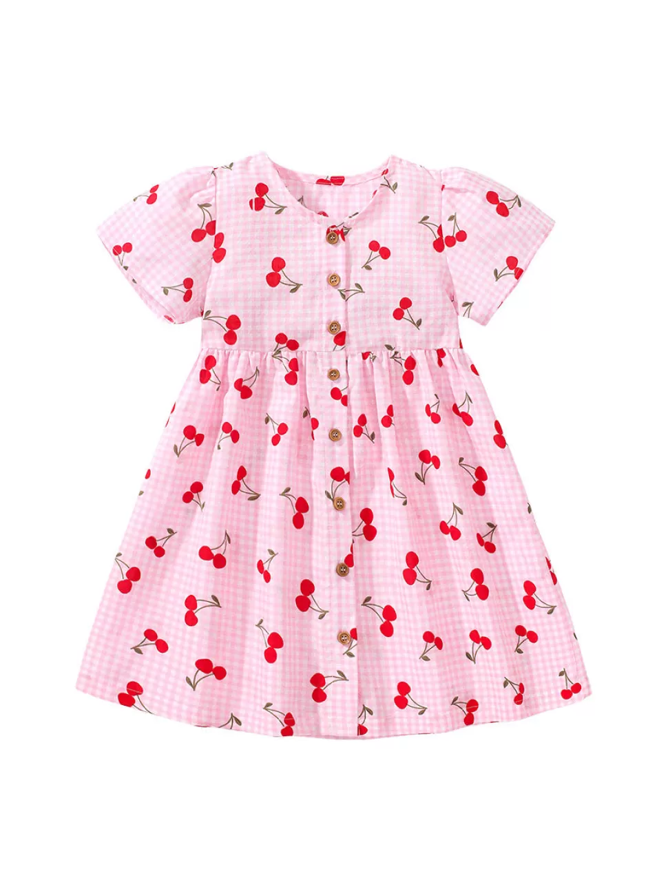 Shop Origami Doll Cherry pink kids Dress