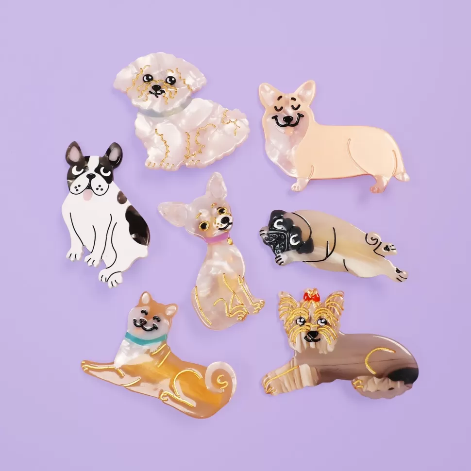 Fashion Origami Doll Coucou Suzette Bulldog hair clip