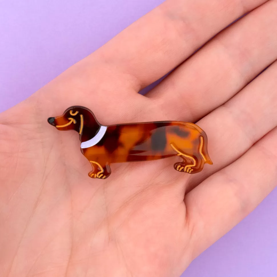 Online Origami Doll Coucou Suzette dachshund dog hair clip