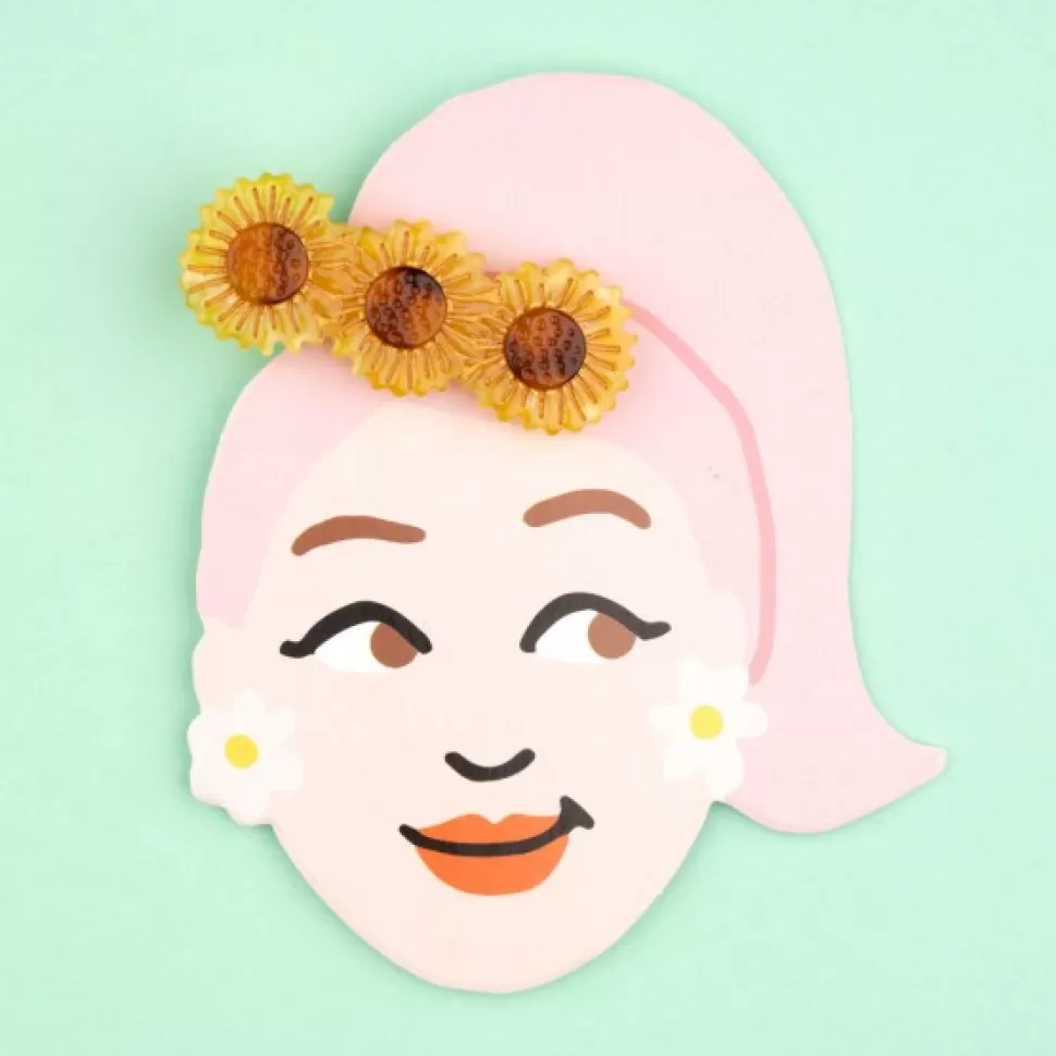 Clearance Origami Doll Coucou Suzette Sunflower hair clip