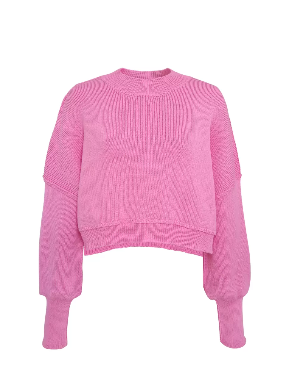 Fashion Origami Doll Cropped Basic Kint Pullover (6 Colours Available)