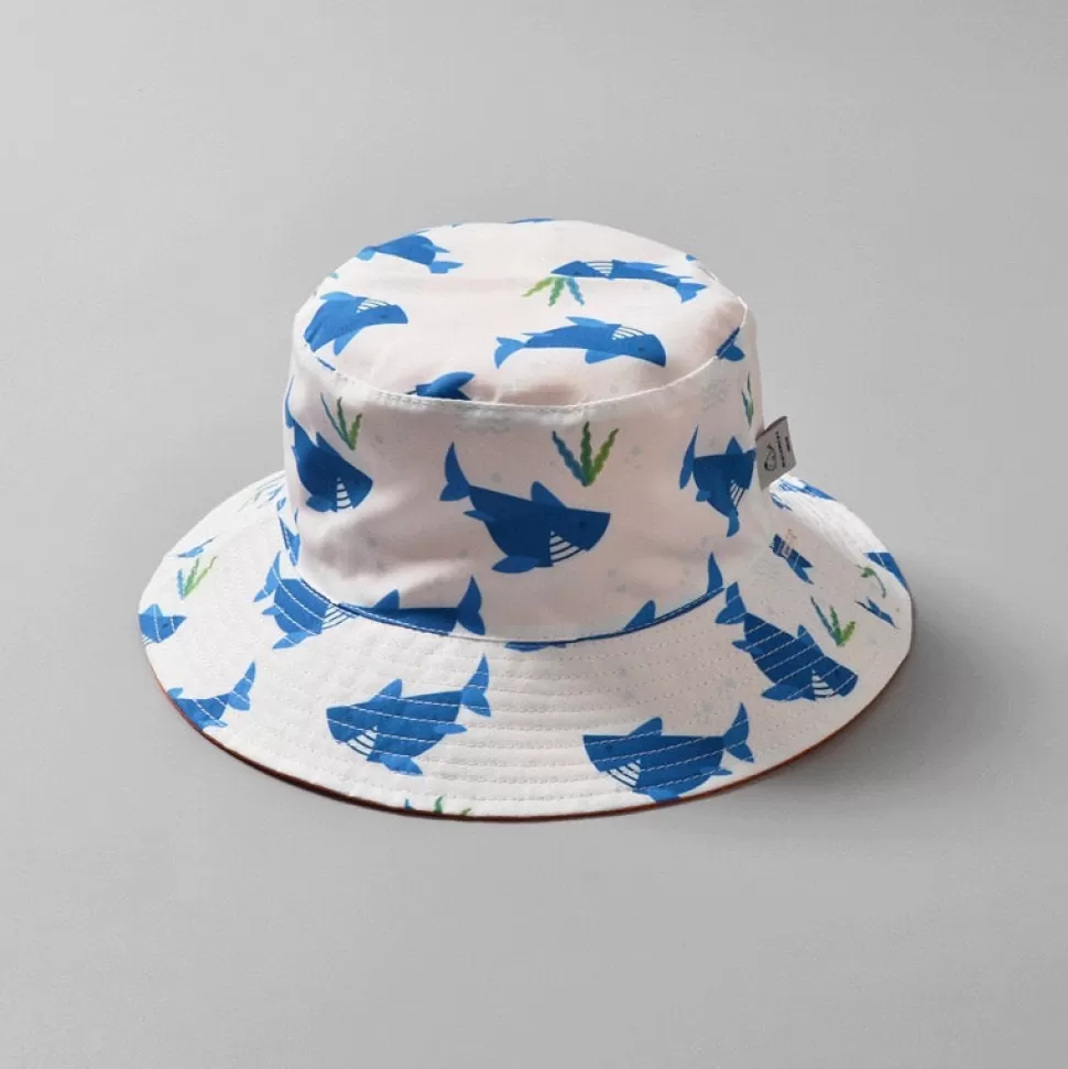 Cheap Origami Doll Cute Shark reversible bucket hat