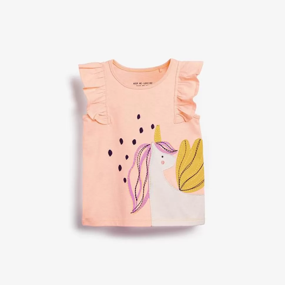 Cheap Origami Doll Cute unicorn sleeveless cotton girls top (Size 2,6,7 ONLY)
