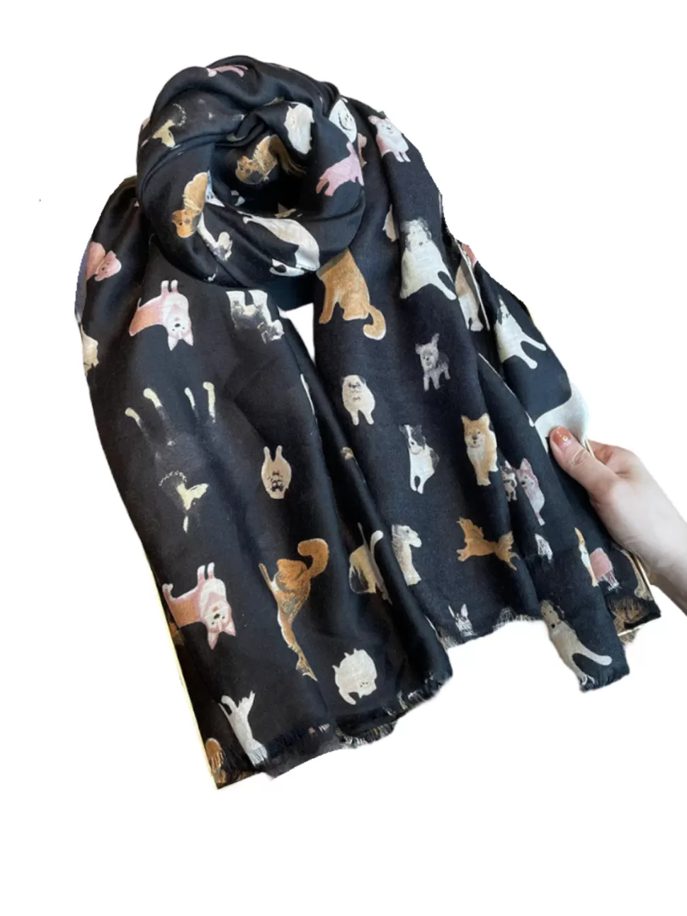 Online Origami Doll Dog light weight scarves