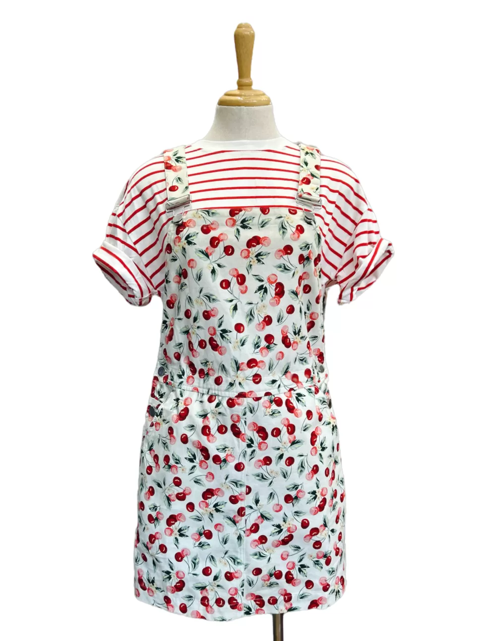 Best Sale Origami Doll Emily Overall Dress - cherry (Clearance Sale)