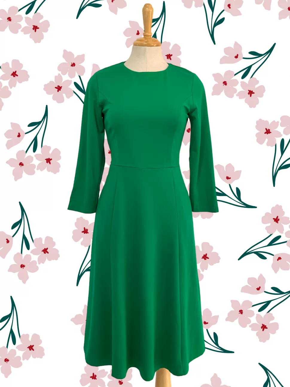 Best Sale Origami Doll Essential Jersey Dress - (Clearance Sale) Green