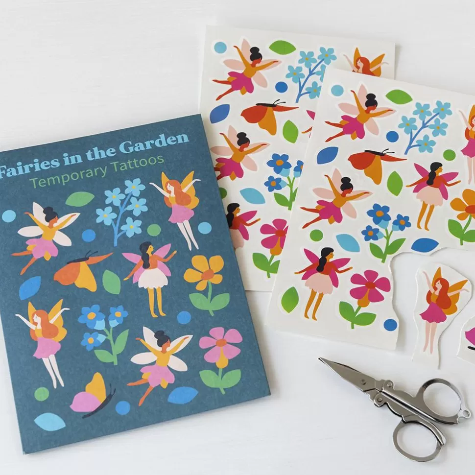 Clearance Origami Doll Fairies in the Garden Temporary Tattoos