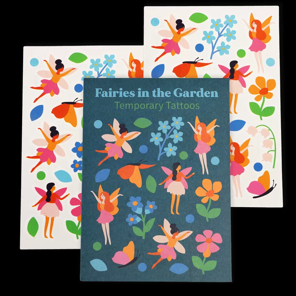 Clearance Origami Doll Fairies in the Garden Temporary Tattoos