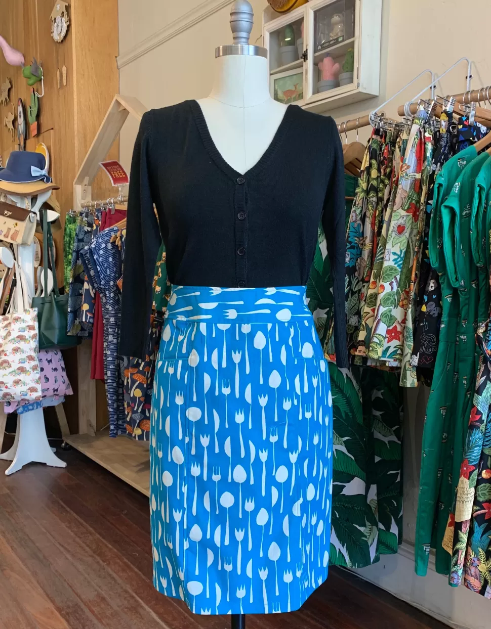 Hot Origami Doll Farmer's Market Skirt - Fork and Knife (CLEARANCE SALE)