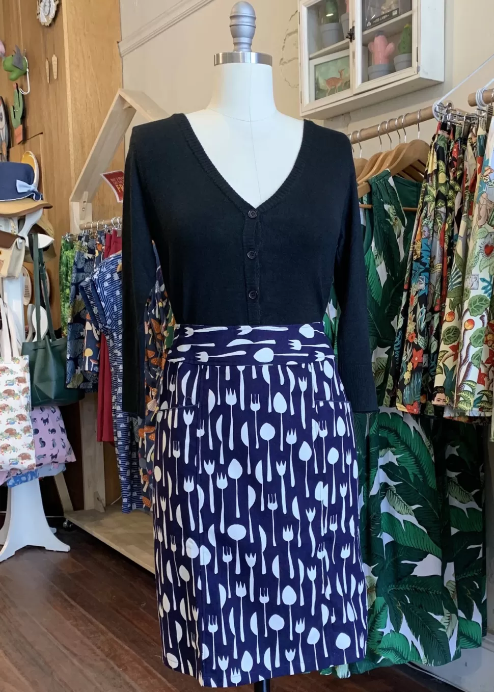 Hot Origami Doll Farmer's Market Skirt - Fork and Knife (CLEARANCE SALE)