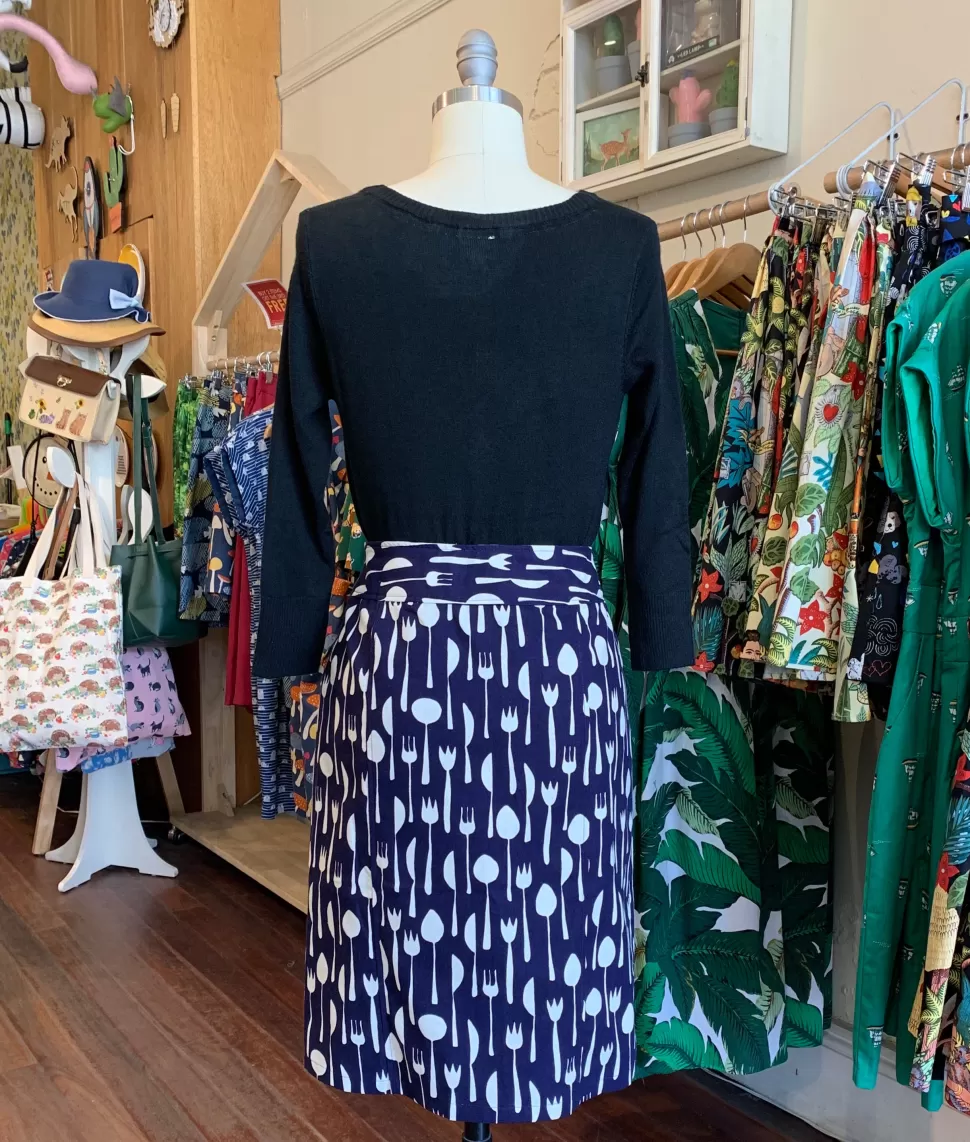 Hot Origami Doll Farmer's Market Skirt - Fork and Knife (CLEARANCE SALE)