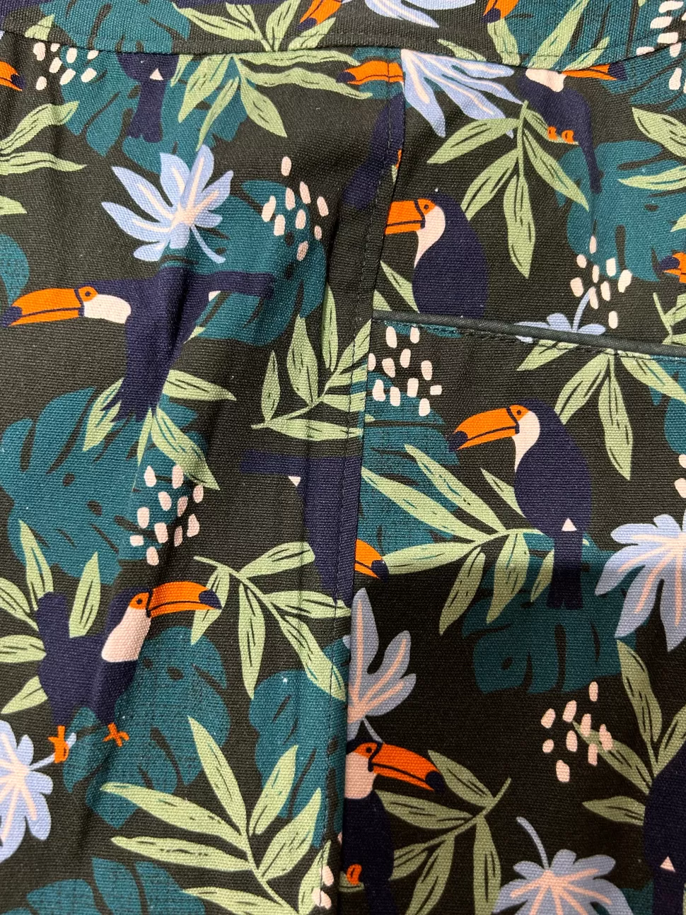 Hot Origami Doll Farmer's Market Skirt - Toucan