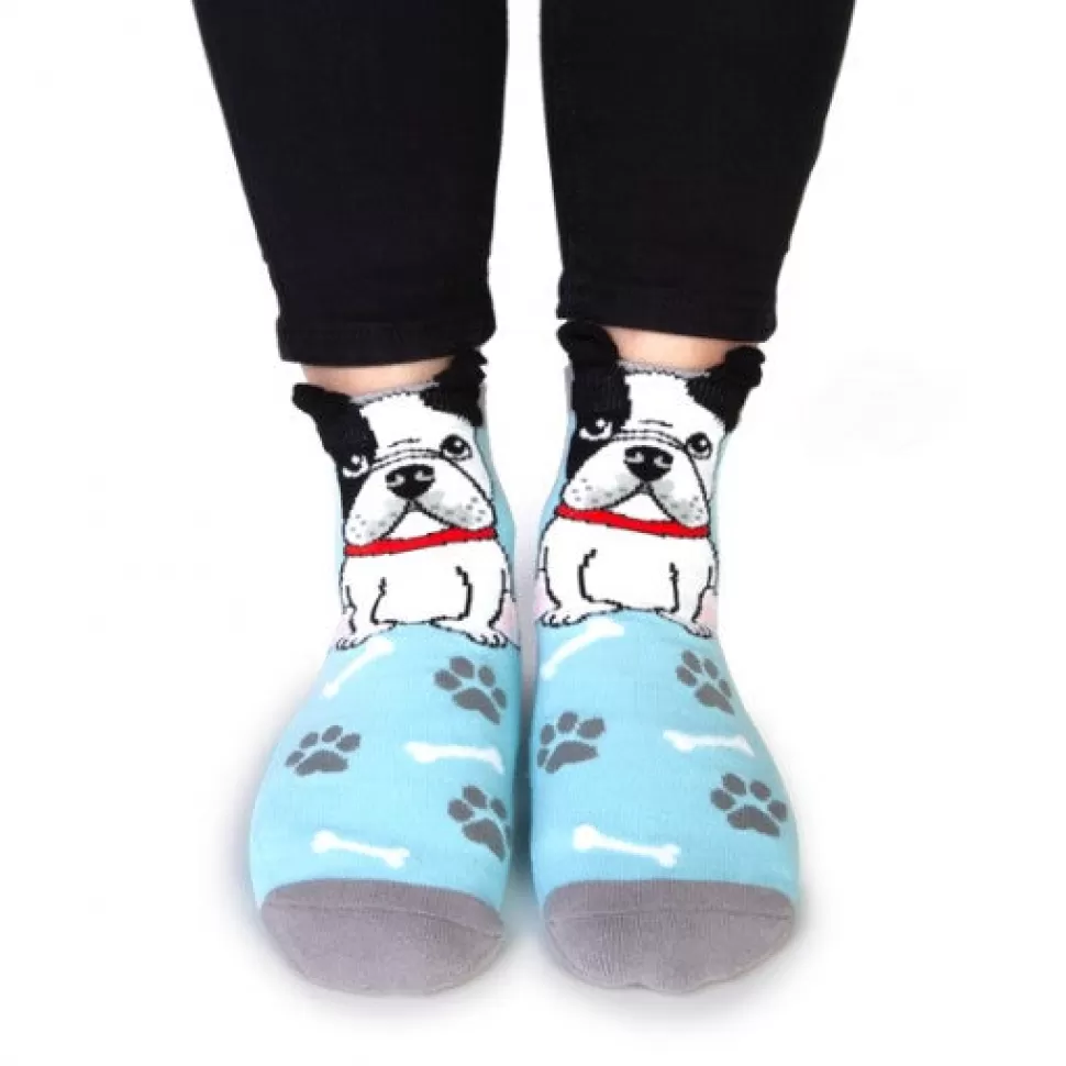 Store Origami Doll Feet speak socks French Bulldog