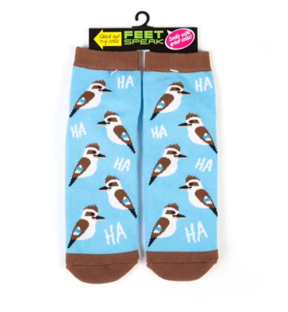 Fashion Origami Doll Feet speak socks kookaburras