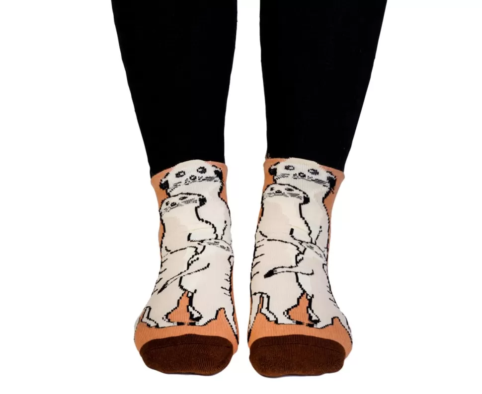 Discount Origami Doll Feet speak socks Meerkat