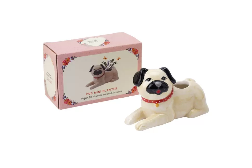 Best Sale Origami Doll Floral Prints Pug Mini Planter