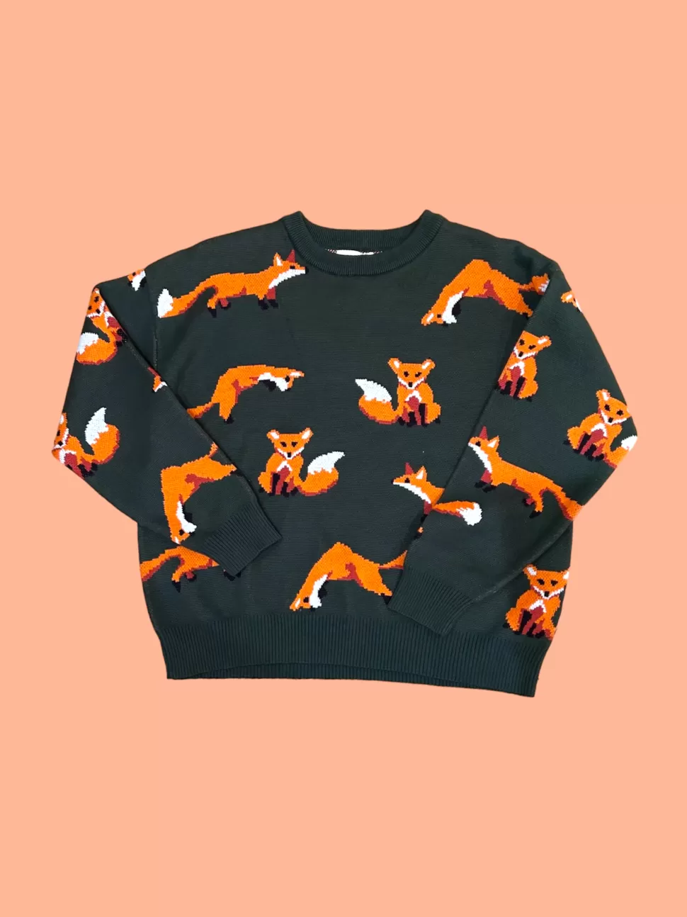 Outlet Origami Doll Fox Knit Pullover