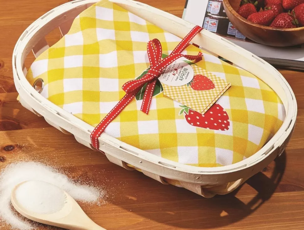 Online Origami Doll Fruit apron in basket (Newtown Pickup Only)