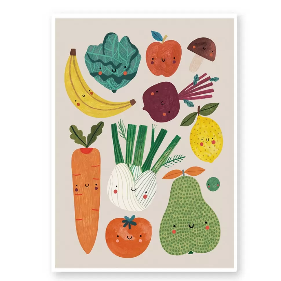 Best Origami Doll FRUITS AND VEGGIES print