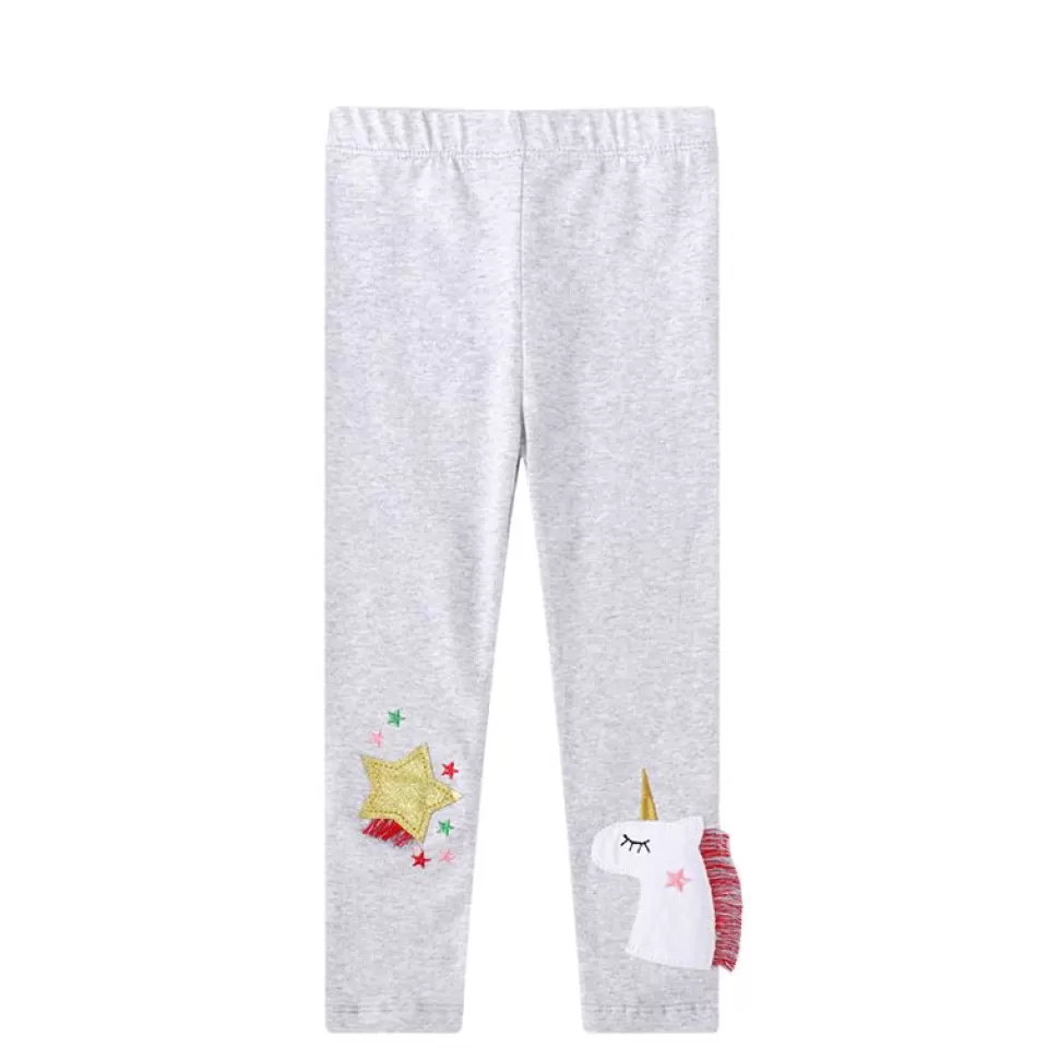 Cheap Origami Doll Grey unicorn kids legging (Last one / 7 yrs old)
