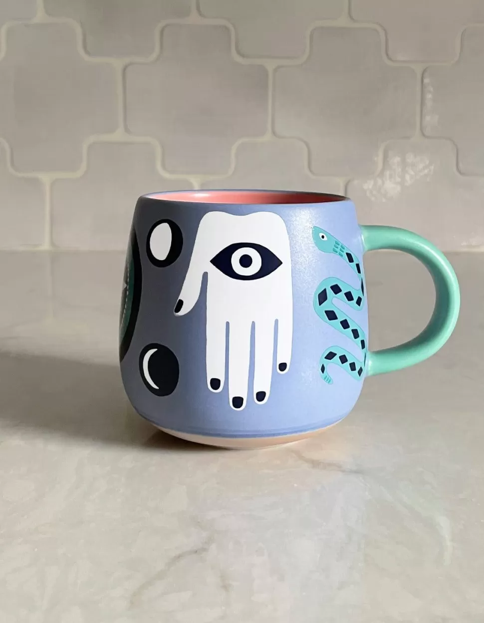 Outlet Origami Doll Hamsa Ceramic Mug