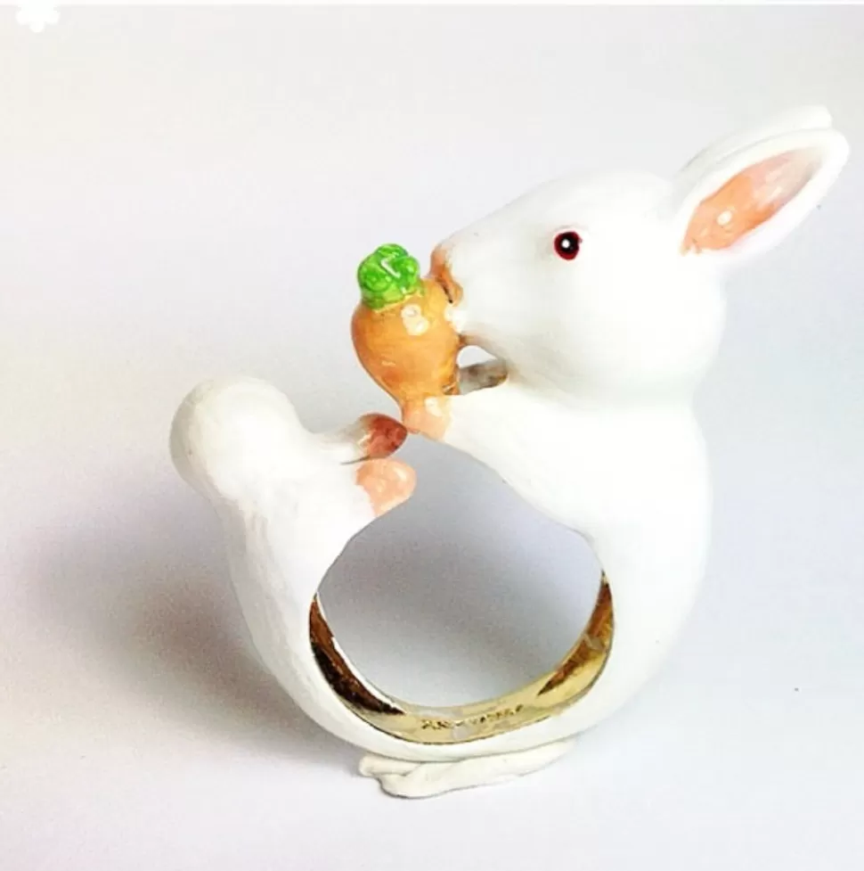 Shop Origami Doll Handmade Bunny Carrot Large Ring