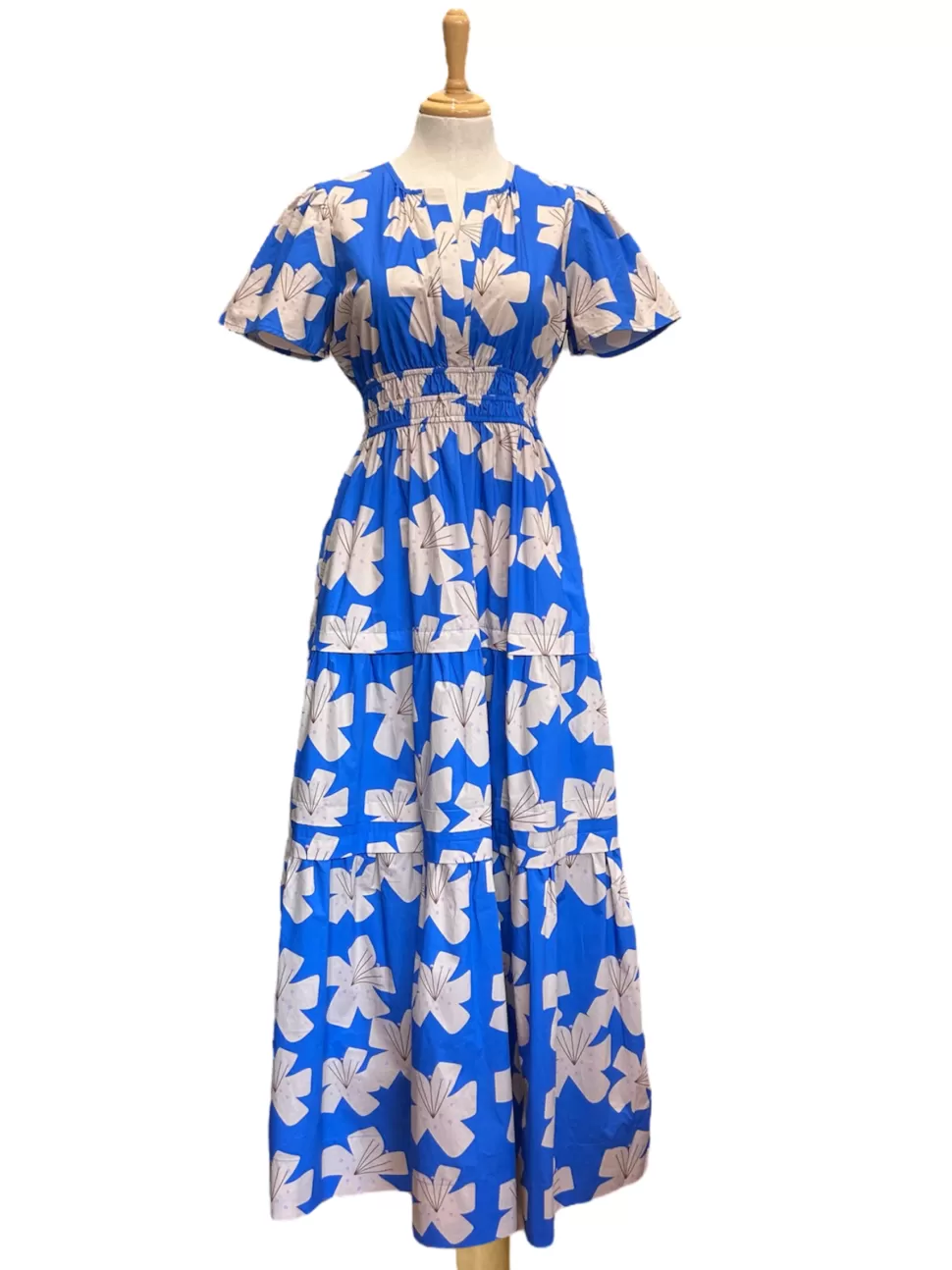 Sale Origami Doll Hanna Dress - floral blue