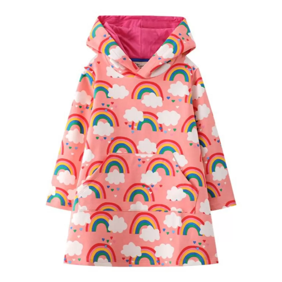 Discount Origami Doll Happy rainbow cotton girls dress (Low in Stock/ 2&7 yrs old)