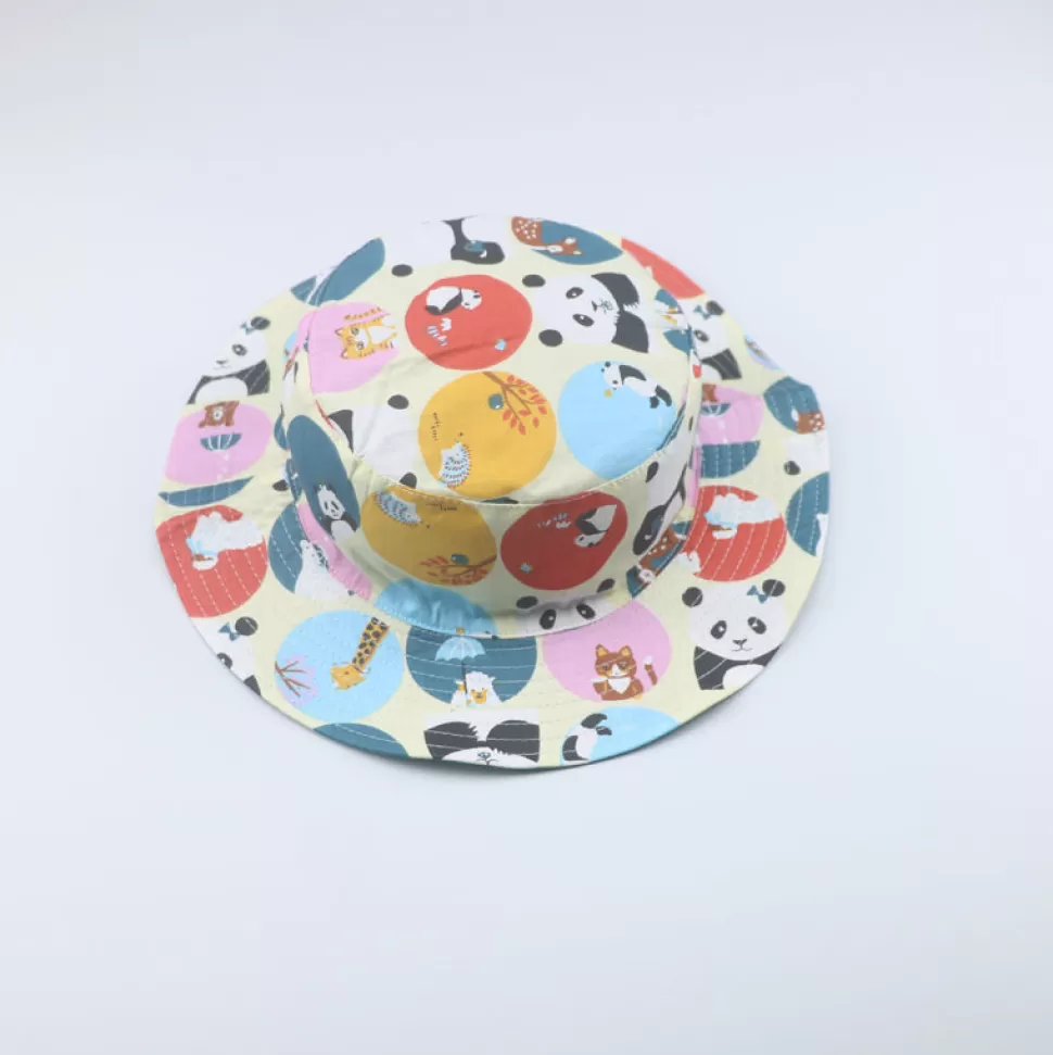 Online Origami Doll Happy Zoo reversible bucket hat