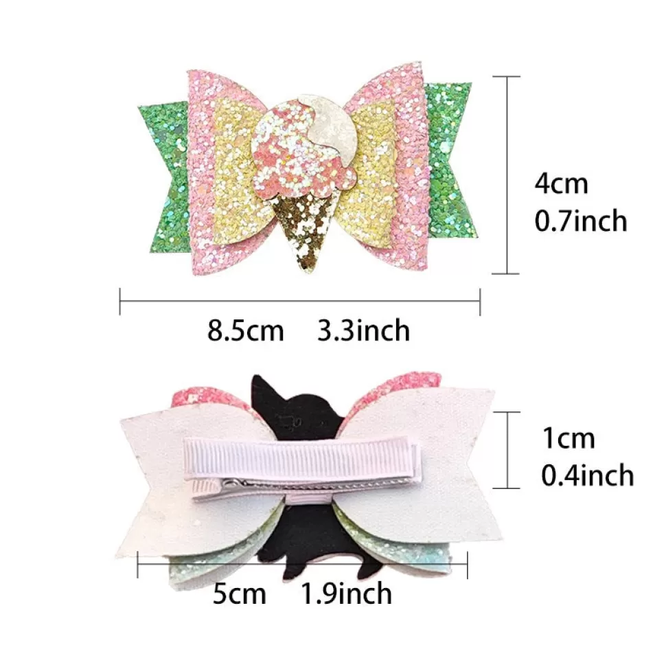 Online Origami Doll Ice cream Hair Clips