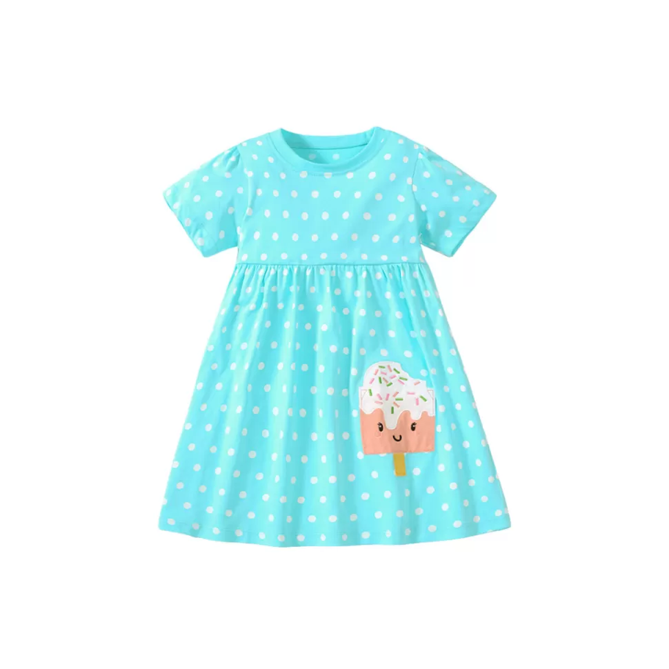 Best Origami Doll Ice Cream polkadot kids Dress