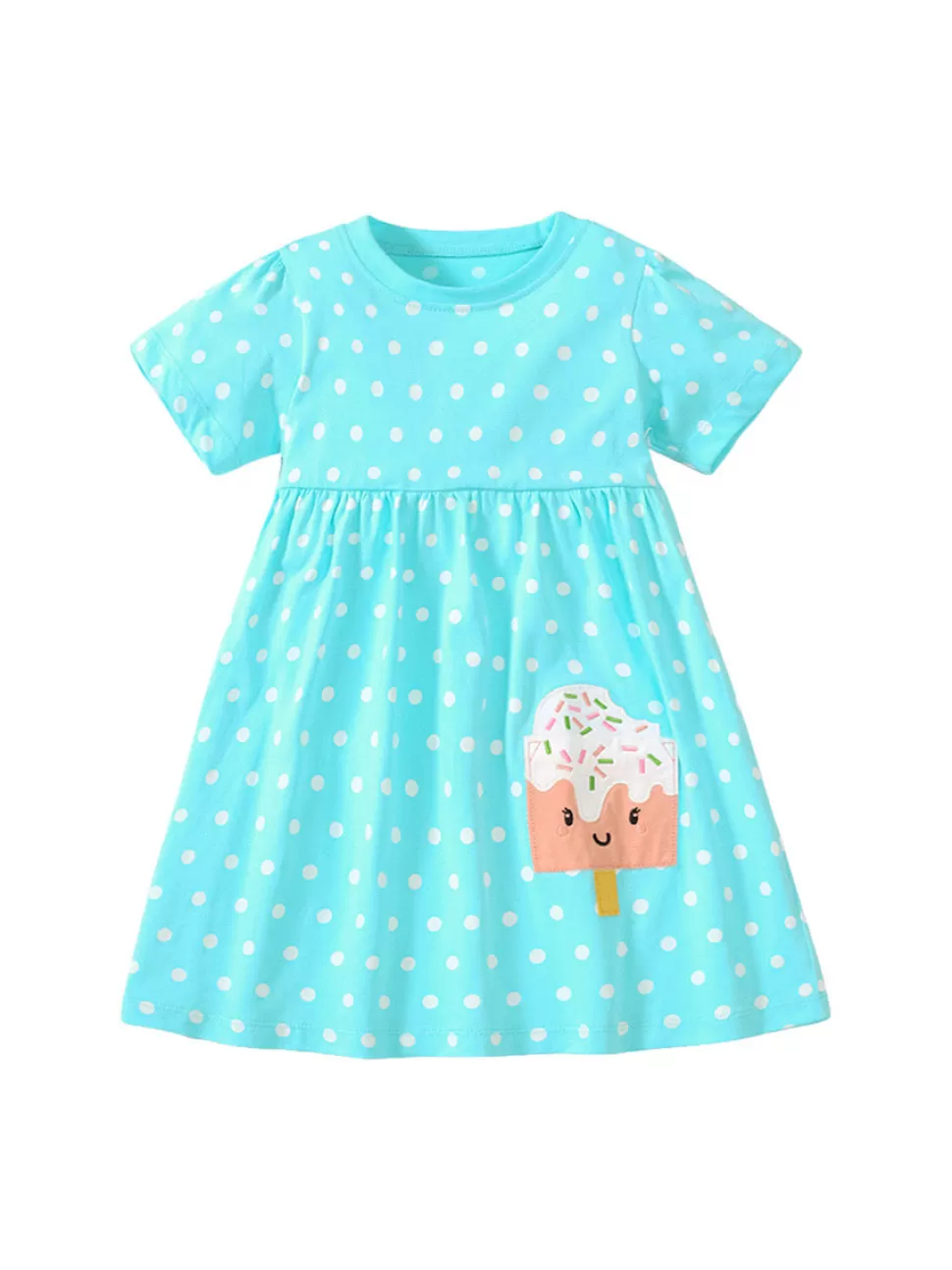 Best Origami Doll Ice Cream polkadot kids Dress