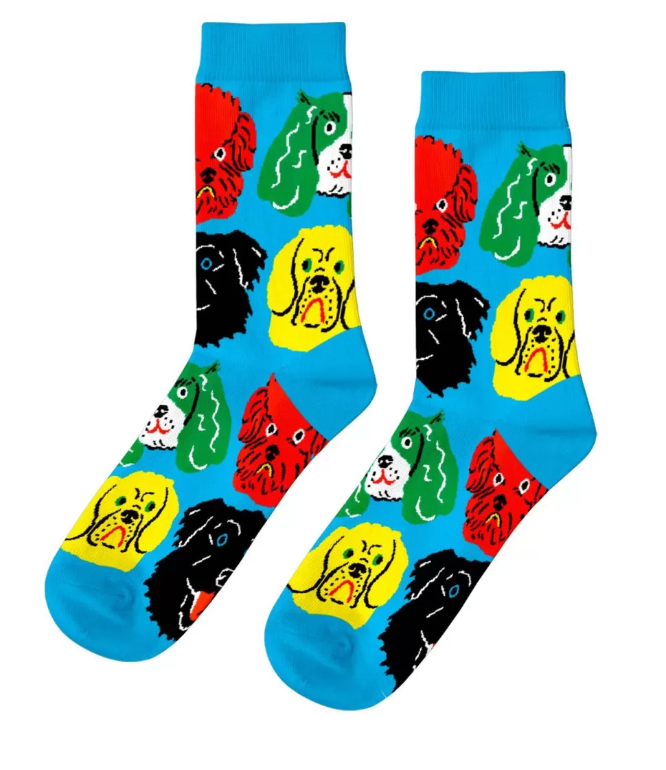 Clearance Origami Doll Kristina Micotti Dogs - Women's Crew Socks