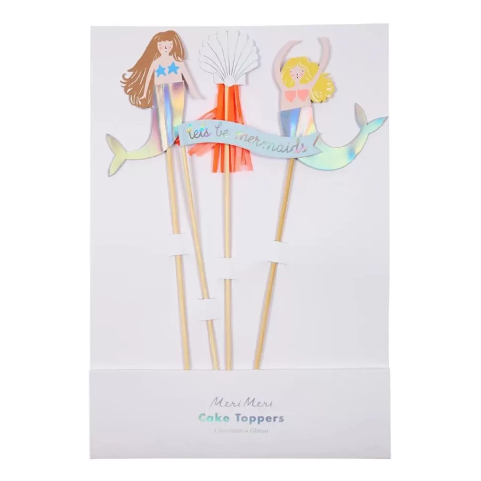 Fashion Origami Doll Lets Be Mermaid Party Cake Toppers