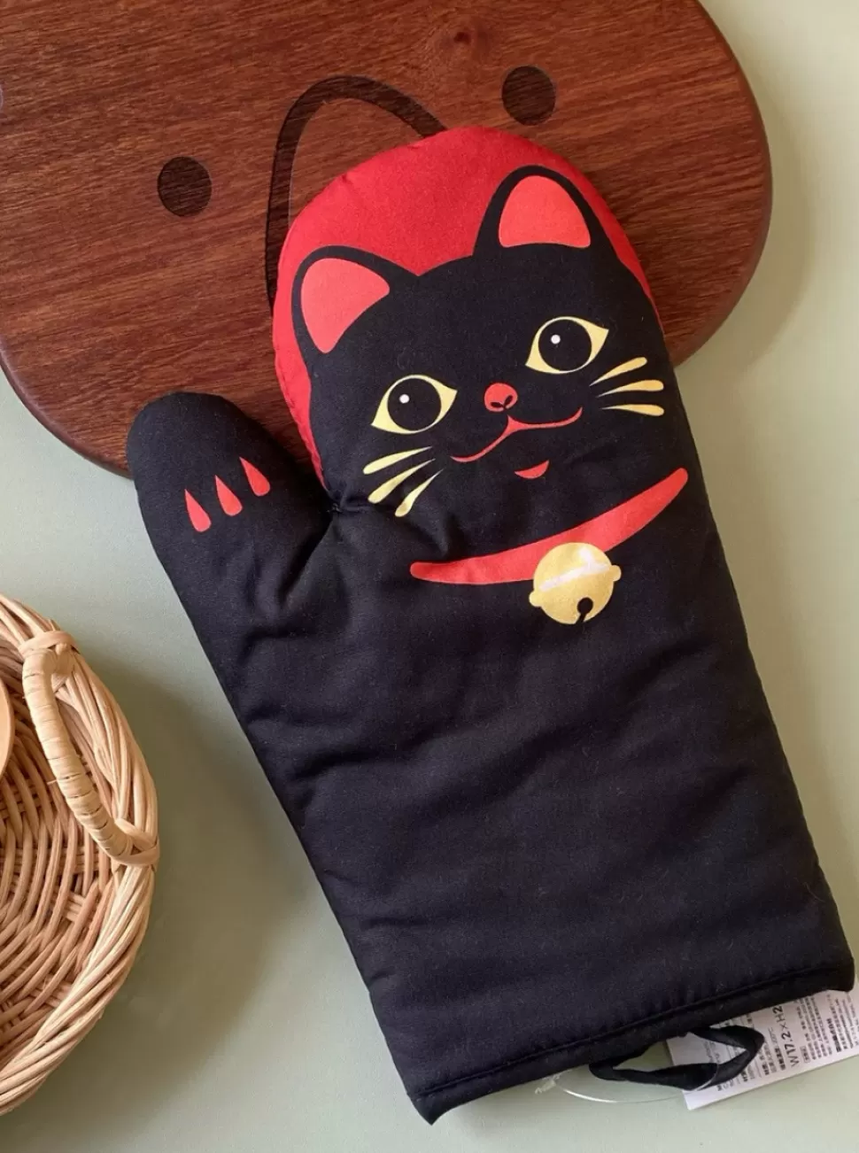 Cheap Origami Doll Lucky Cat Oven Gloves