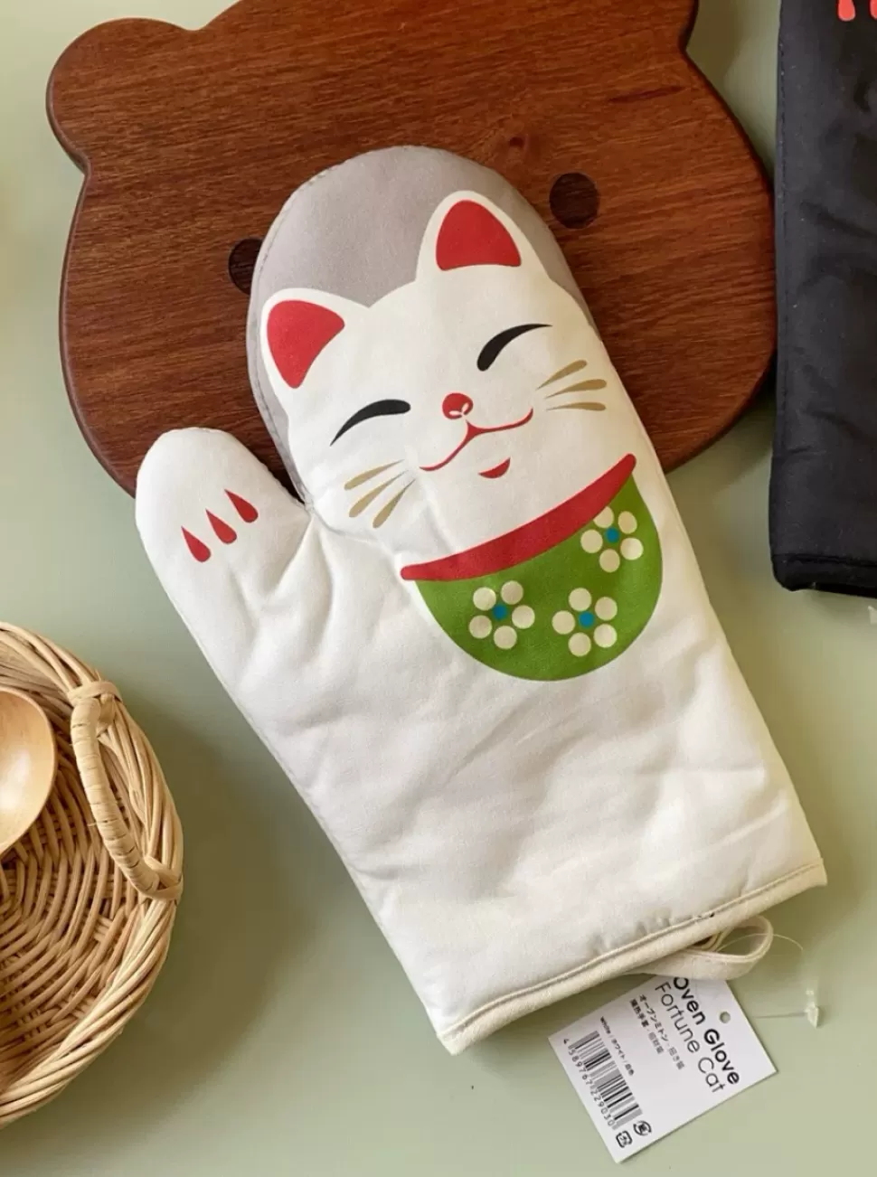 Cheap Origami Doll Lucky Cat Oven Gloves