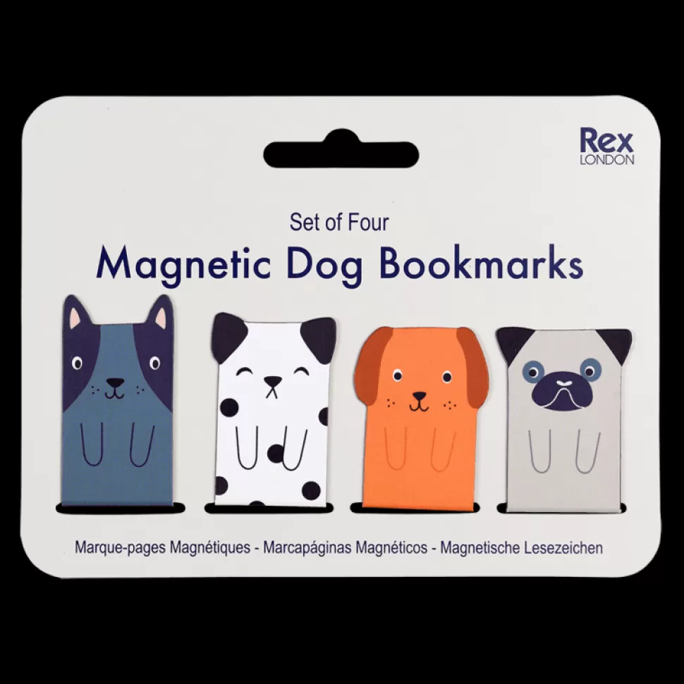 Clearance Origami Doll Magnetic Dog Bookmarks (set Of 4)