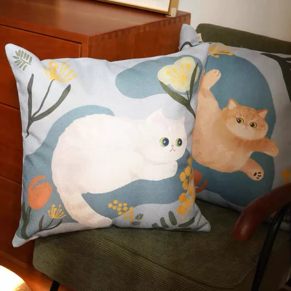 Best Origami Doll Mewji Cat Cushion Covers 45cm x 45cm