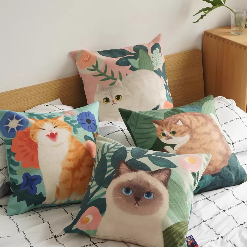 Cheap Origami Doll Mewji Cat Cushion Covers 45cm x 45cm