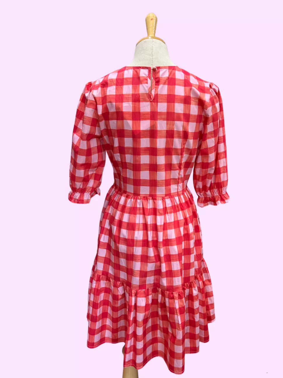 Hot Origami Doll Olivia Dress - gingham