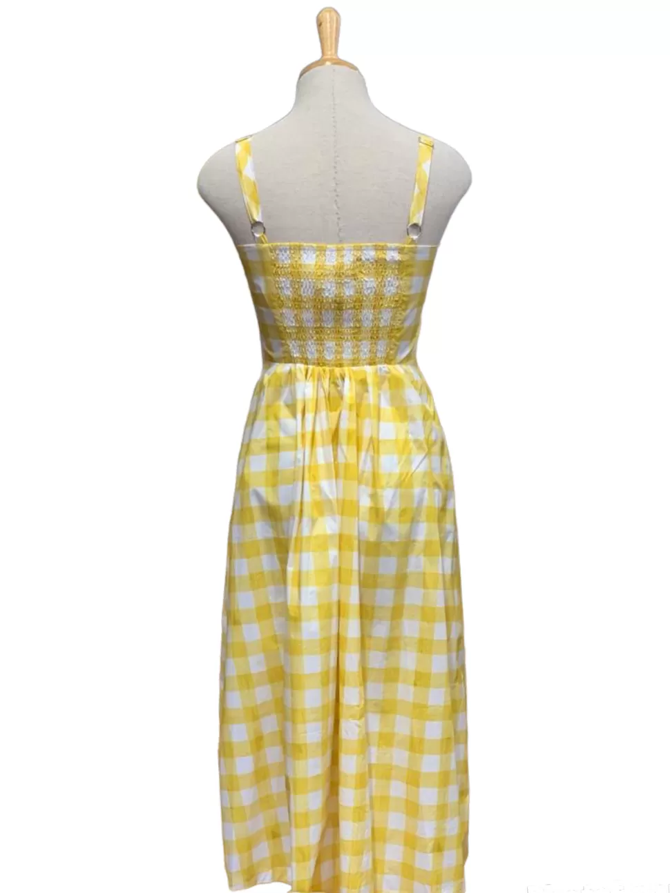 Flash Sale Origami Doll Penelope Dress - Yellow Plaid ( CLEARANCE SALE)