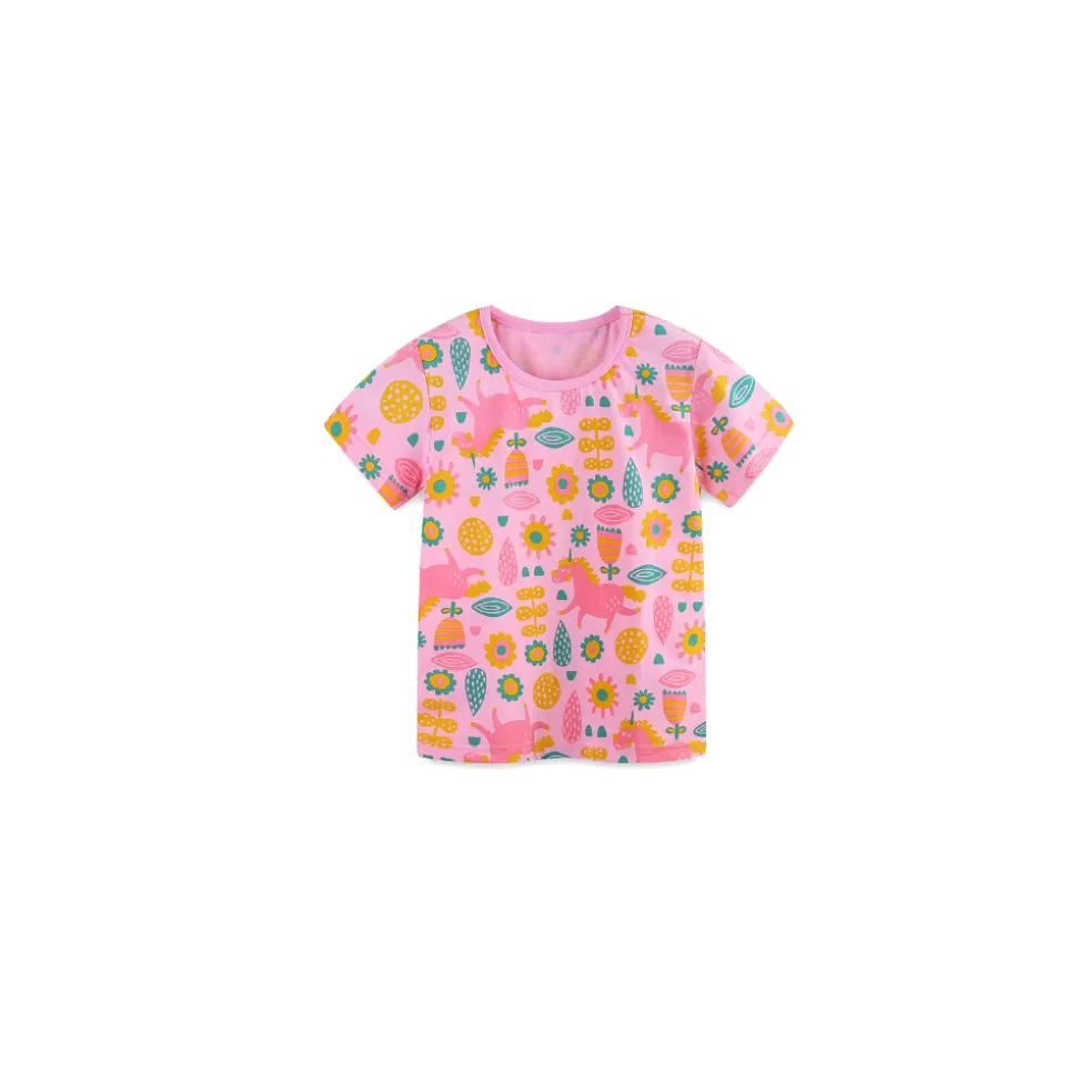 Outlet Origami Doll Pink Unicorn kids tee