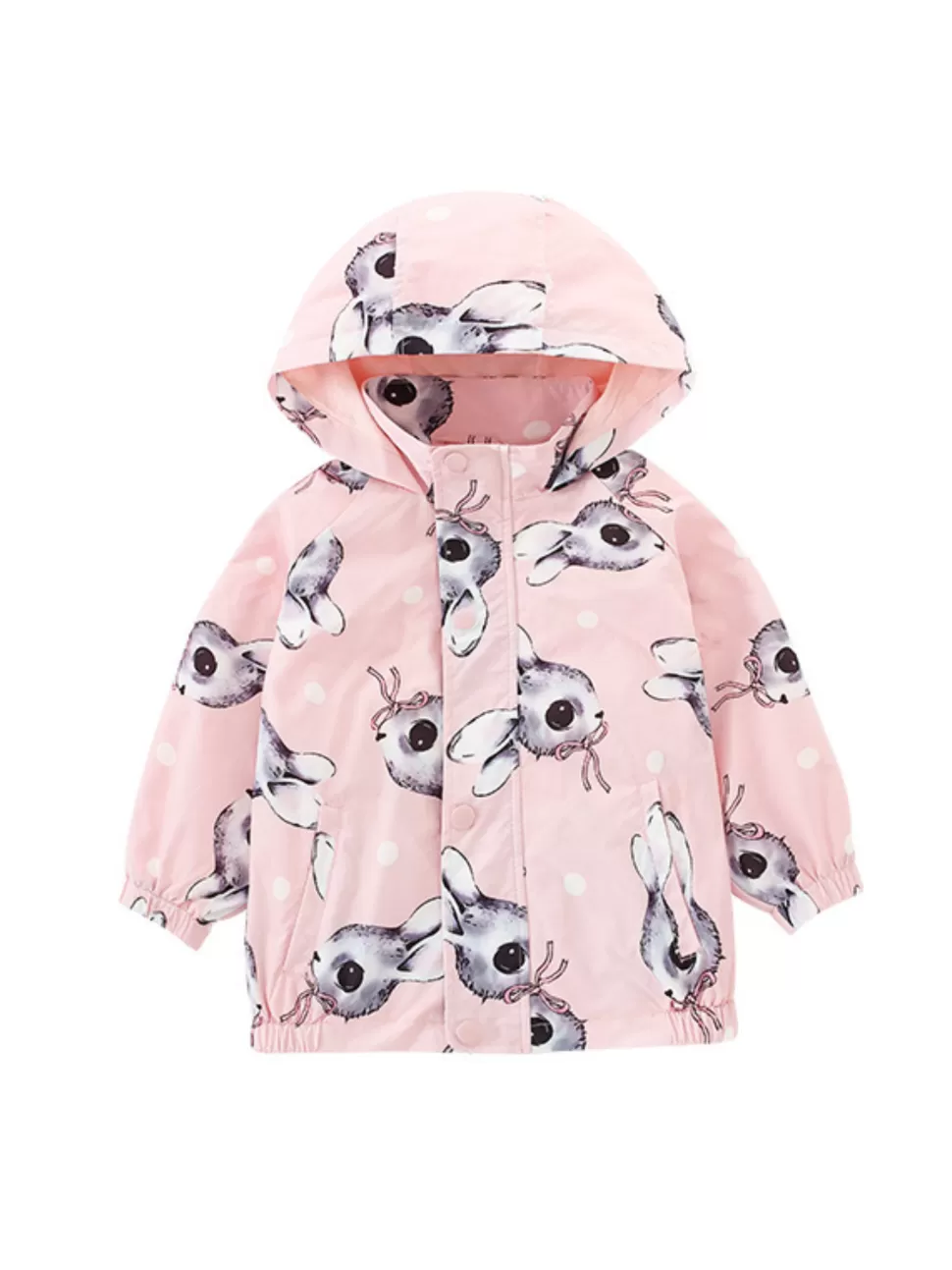 Clearance Origami Doll Rabbit pink raincoat windbreaker kids